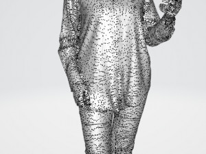 Adult woman in casual style 3D Модель