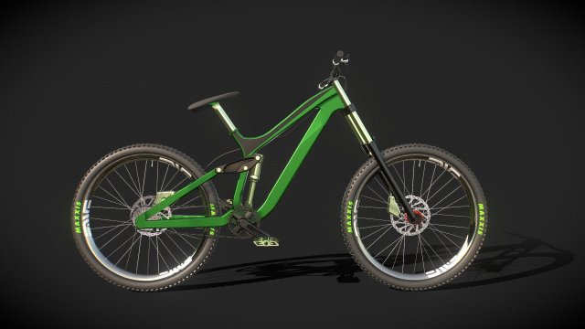 Afterburner Downhill Mountainbike 3D Модель .c4d .max .obj .3ds .fbx .stl .blend 