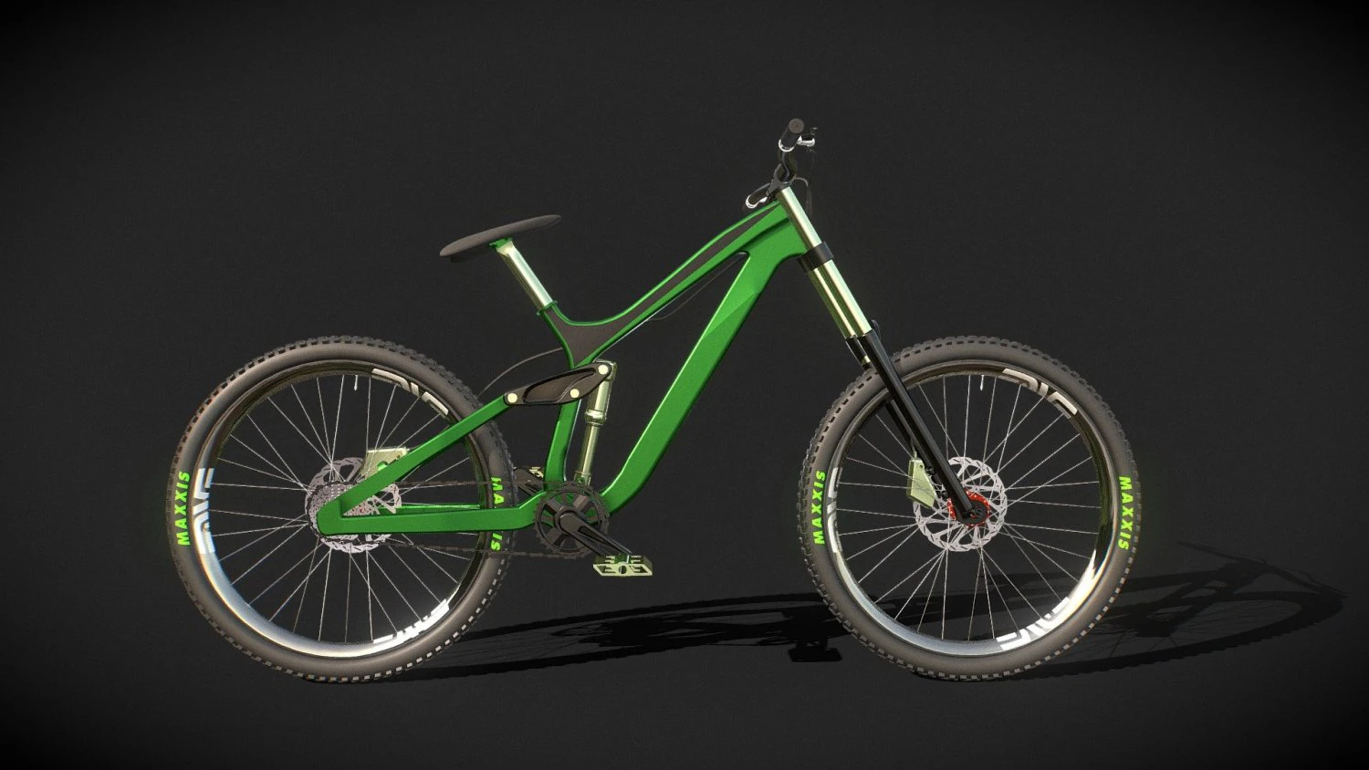 Afterburner Downhill Mountainbike 3D Model .c4d .max .obj .3ds .fbx .stl .blend 