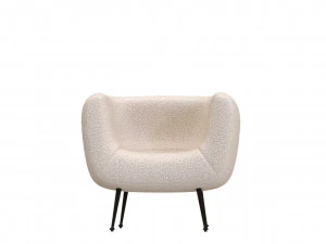 Fauteuil Agathe wit Macabane teddystof 3D Model