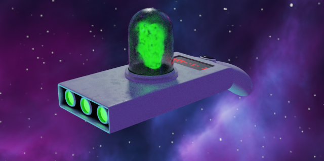 PORTAL-GUN 3D Model .c4d .max .obj .3ds .fbx .stl .blend 