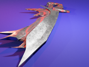 Lava Sword 3D Model