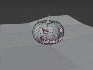 Festive halloween pumpkin 3D Model