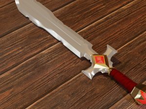 FANTASY SWORD 3D Modell