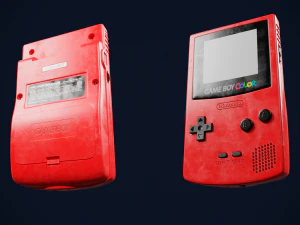 Couleur GBC Game Boy en quatre couleurs Modèle 3D