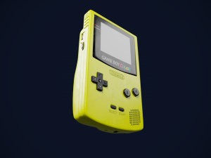 GBC Game boy color in four colors 3D Модель