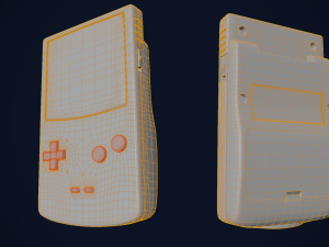 GBC Game boy color in four colors 3D Модель