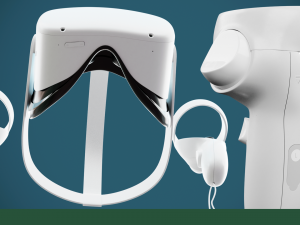 Oculus Meta Quest 2 controllers 3D Model