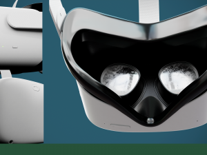 Oculus Meta Quest 2 controllers 3D Model