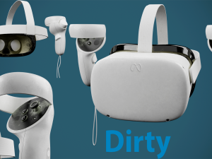 Oculus Meta Quest 2 controllers 3D Model