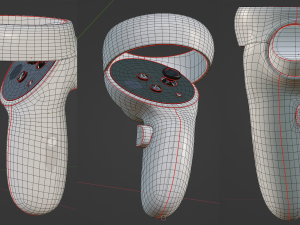 Oculus Meta Quest 2 controllers 3D Model