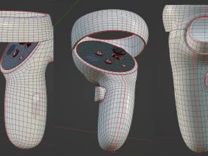 Oculus Meta Quest 2 controllers 3D Model