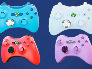 5 джойстиков Mandos X Box 3D Модель