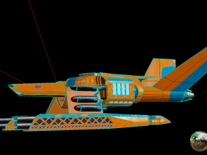 Nave spaceship warrior atack 3 alternatives textures diferents 3D Model