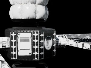 Space Station low poly 3D Model