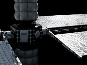 Space Station low poly 3D Model