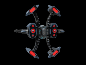 Spaceship lowpoly 3D Model