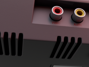 NES Nintendo controller and cassette subdivisions 3D 모델