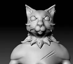 Cat KeyKeeper 3D Model .c4d .max .obj .3ds .fbx .stl .blend 