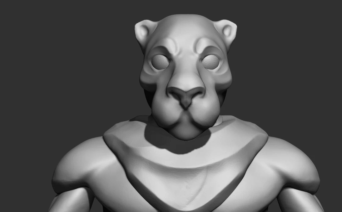 StilizedPuma 3D Model .c4d .max .obj .3ds .fbx .stl .blend