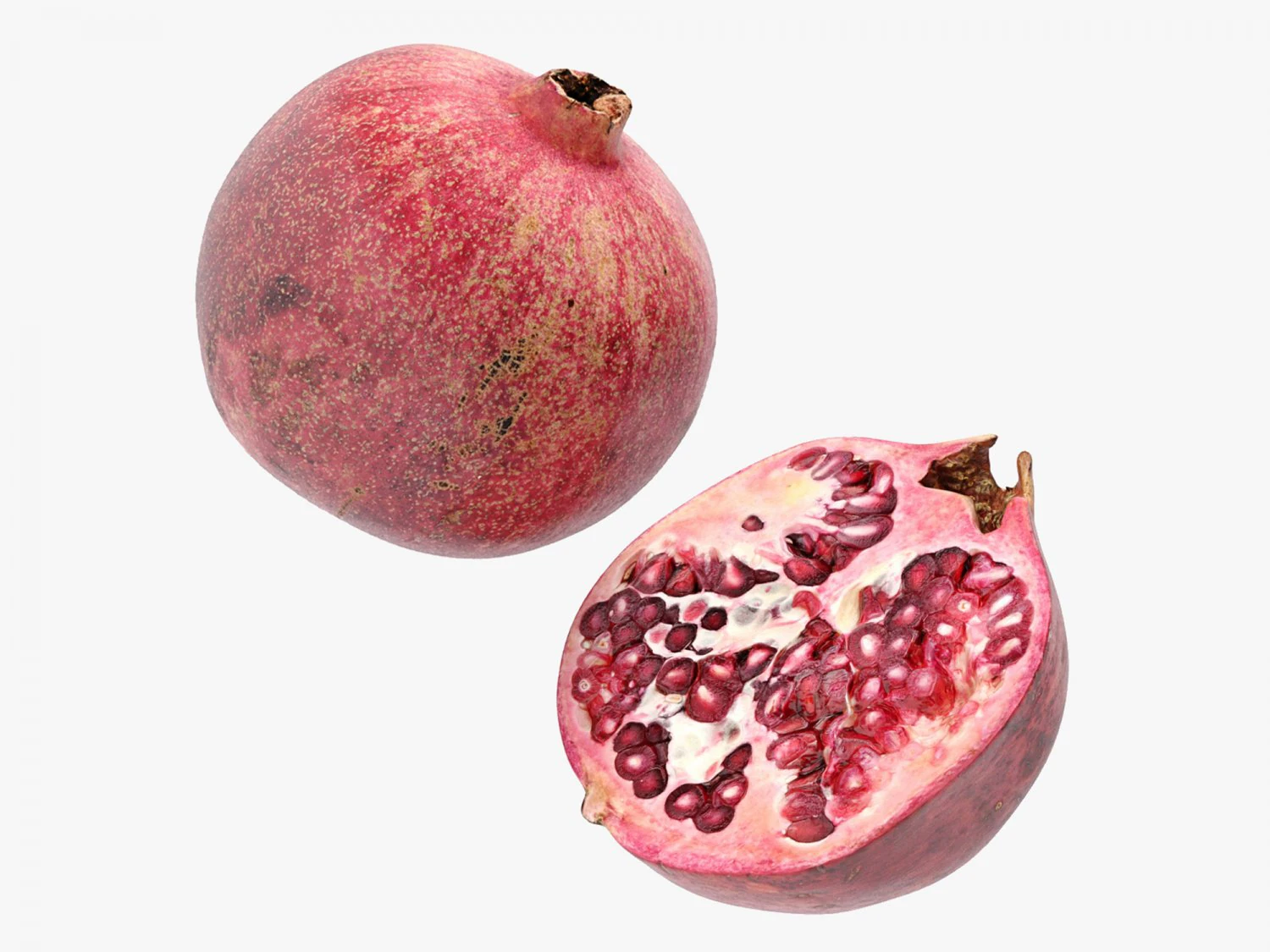 Pomegranate 3D Model .c4d .max .obj .3ds .fbx .stl .blend 