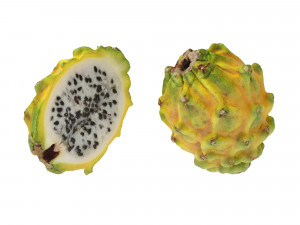 Dragon Fruits Yellow 3D-Modell