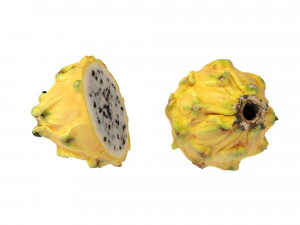 Dragon Fruits Yellow 3D Model