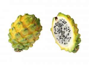 Dragon Fruits Yellow 3D Model
