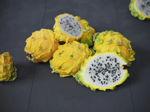 Dragon Fruits Yellow 3D Model