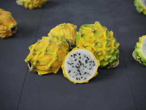 Dragon Fruits Yellow 3D Model