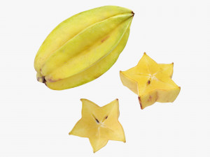 Star Fruits 3D Model