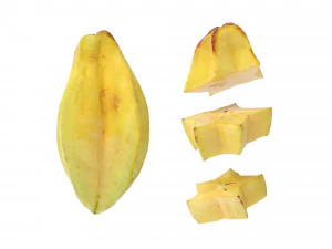 Frutas Carambola Modelo 3D