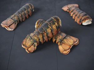 Atlantic Lobster tails 3D Model