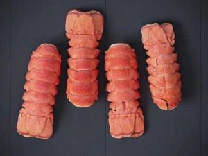 Atlantic Lobster tails 3D Model
