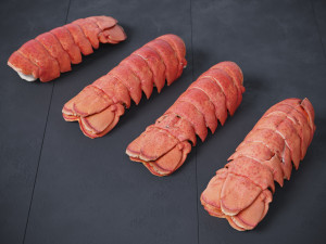 Atlantic Lobster tails 3D 모델