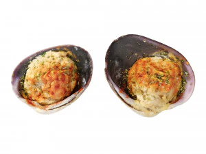 Stuffed Clams 3D Model