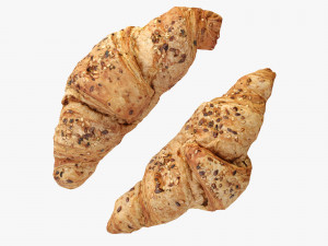 Multigrain Croissant croissant 3D 模型