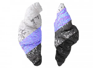 Multigrain Croissant croissant 3D Model