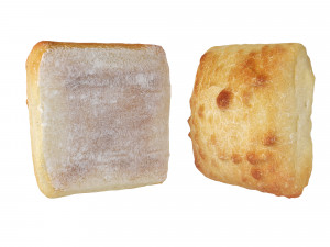 Ciabatta Breadrolls 3D Model