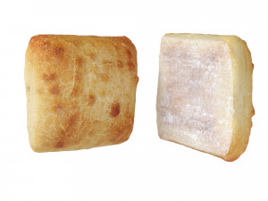Ciabatta Breadrolls 3D Model