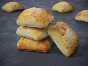 Ciabatta Breadrolls 3D Model