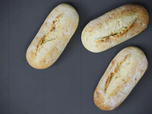 イタリアパン 3Dモデル