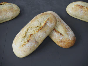 イタリアパン 3Dモデル