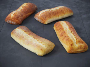 P&atilde;o Ciabatta Modelo 3D