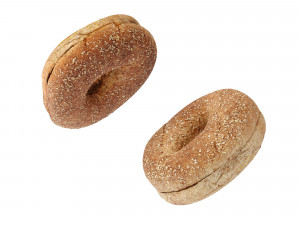 Whole Wheat Bagel 3D Model