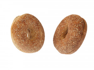 Whole Wheat Bagel 3D Model