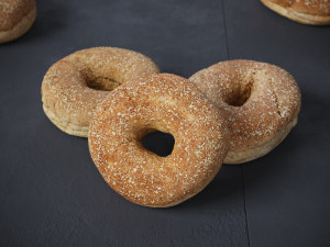 Whole Wheat Bagel 3D Model
