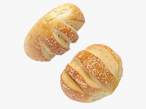Hamburger Bun 3D Model