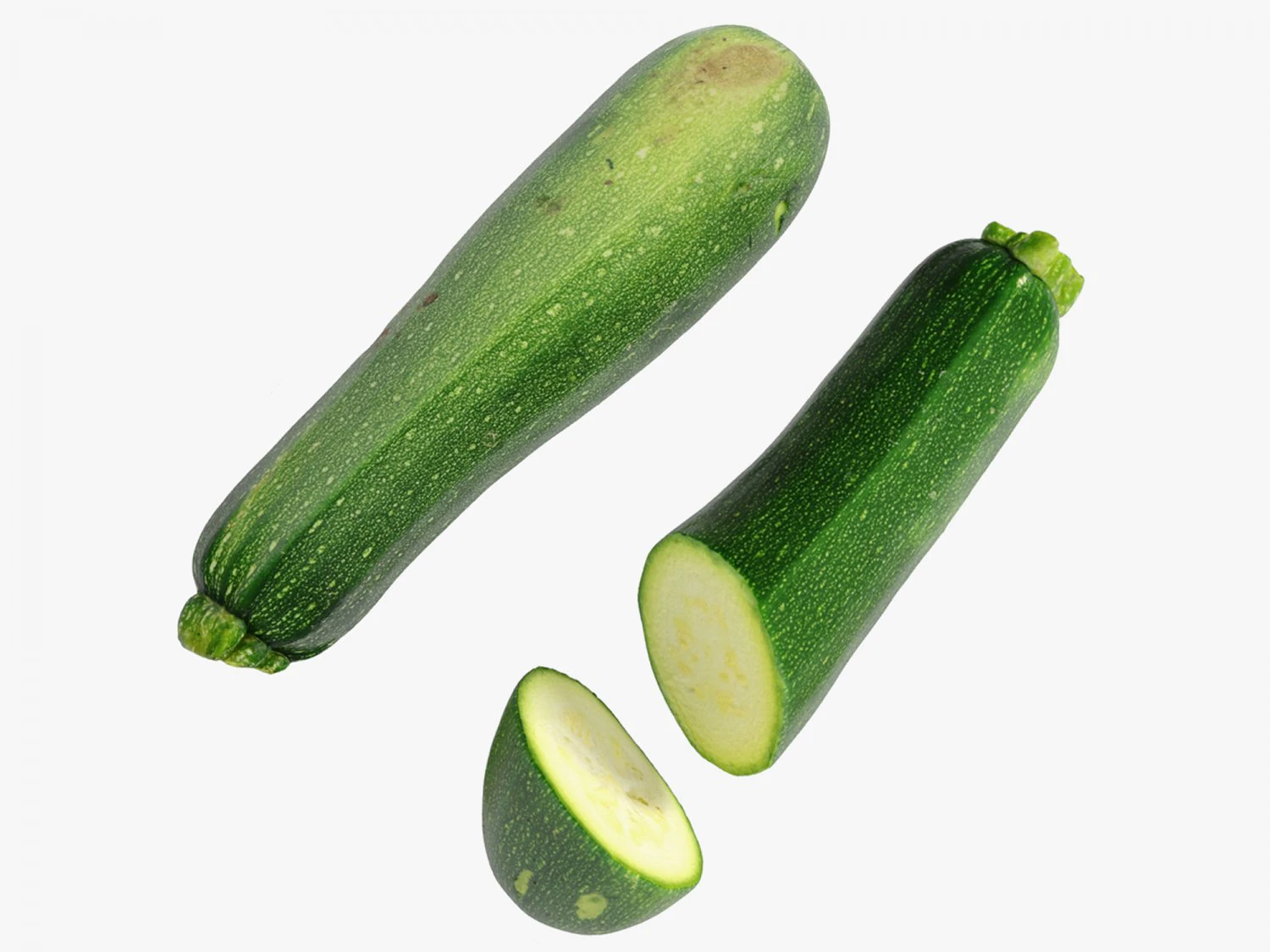 Zucchini 3D Model .c4d .max .obj .3ds .fbx .stl .blend