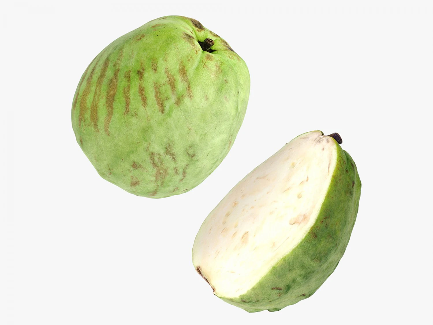 Guavas Green 3D Model .c4d .max .obj .3ds .fbx .stl .blend 